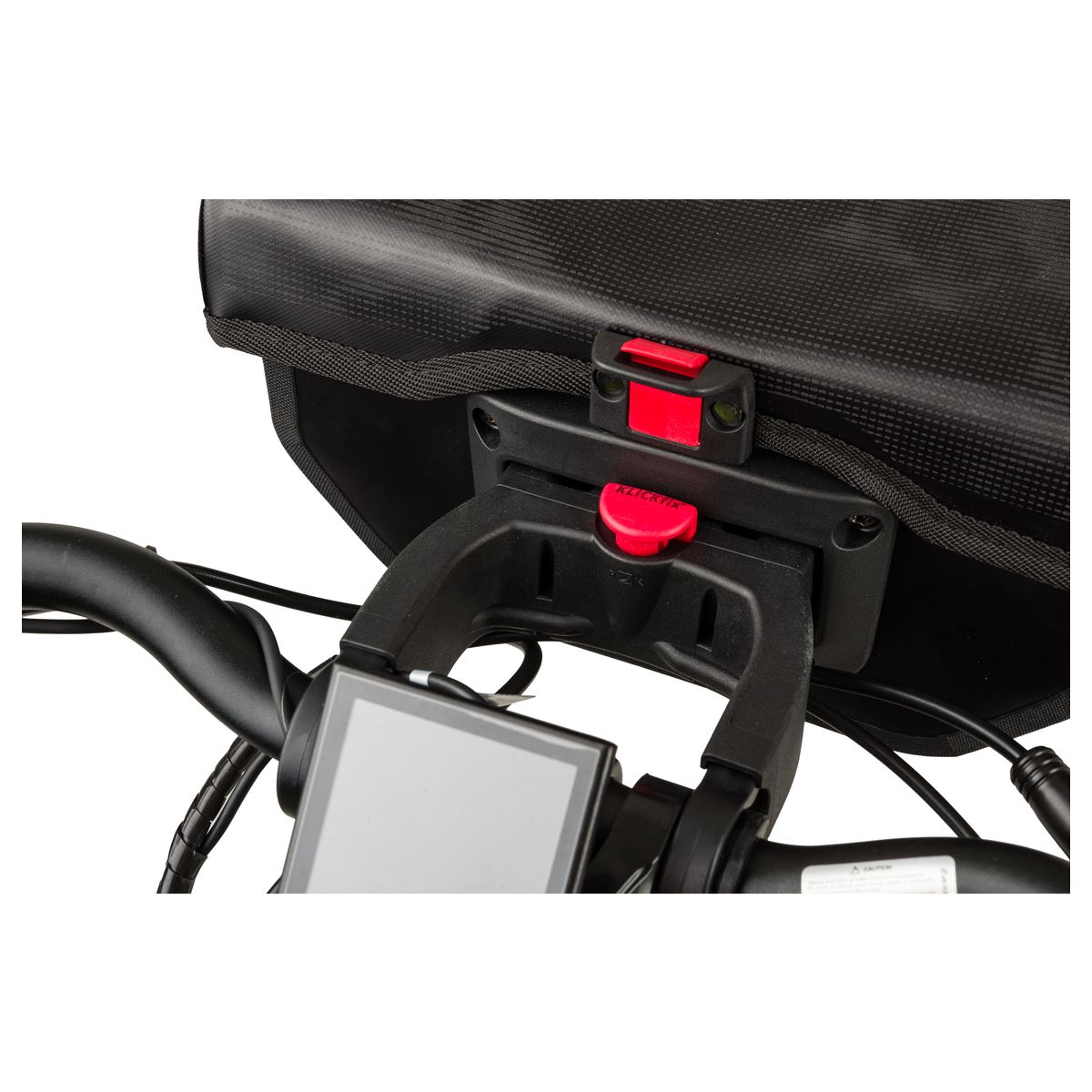 Clean Bolsa de manillar Shelter KLICKfix Medium Reflective Mist fit example