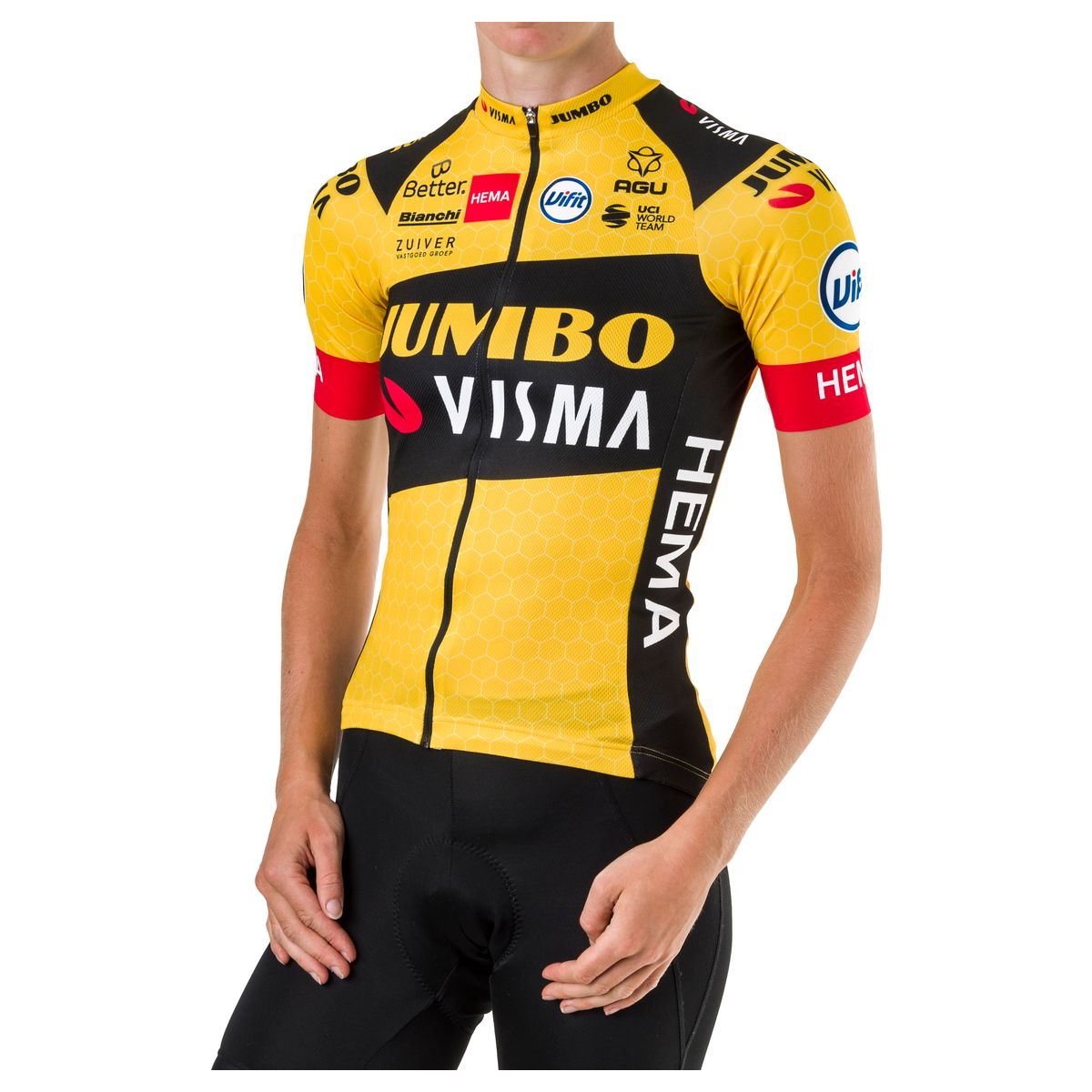 Replica Maillots SS Team Jumbo-Visma Femme fit example