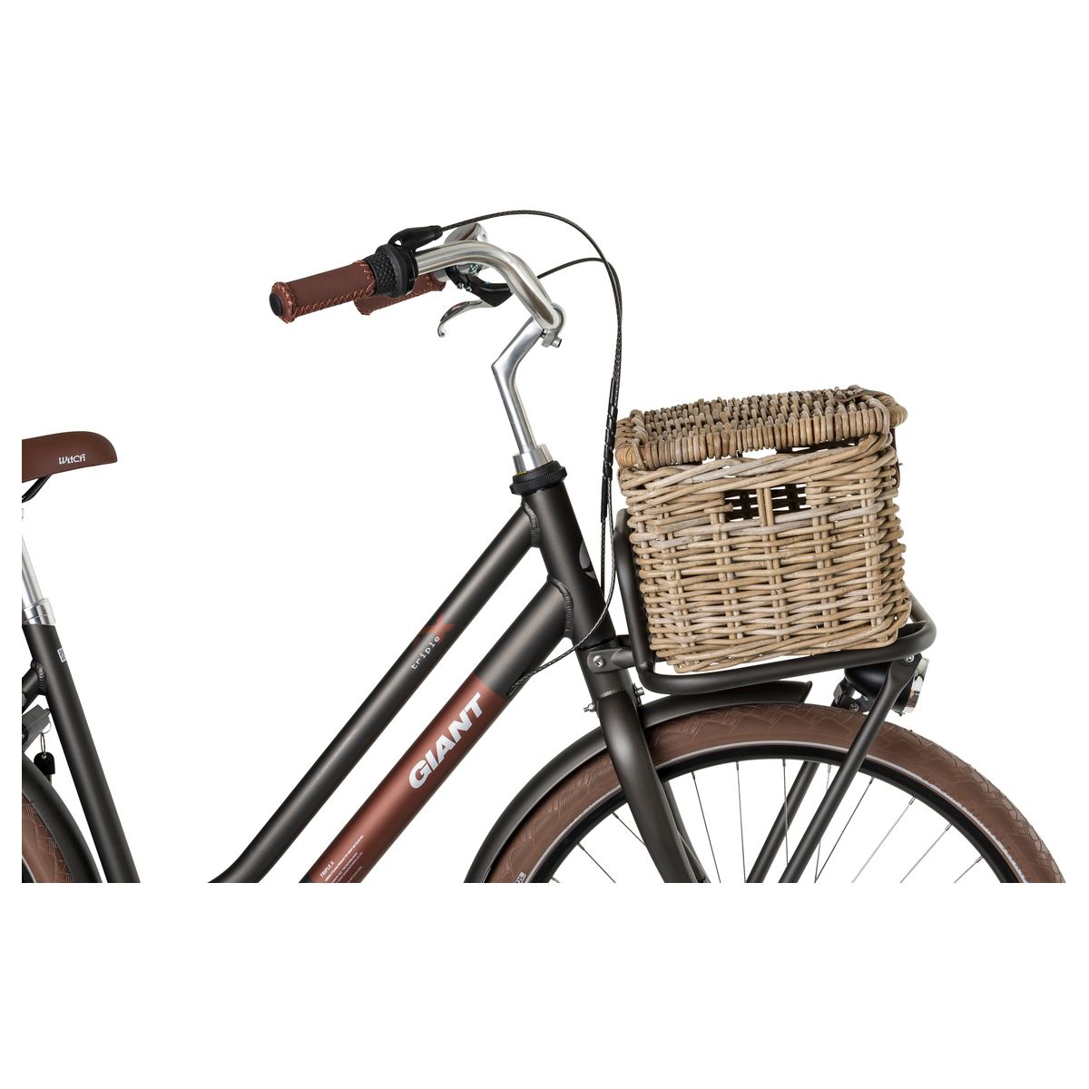 Fastrider Sera Rattan Fahrradkorb mit Deckel fit example
