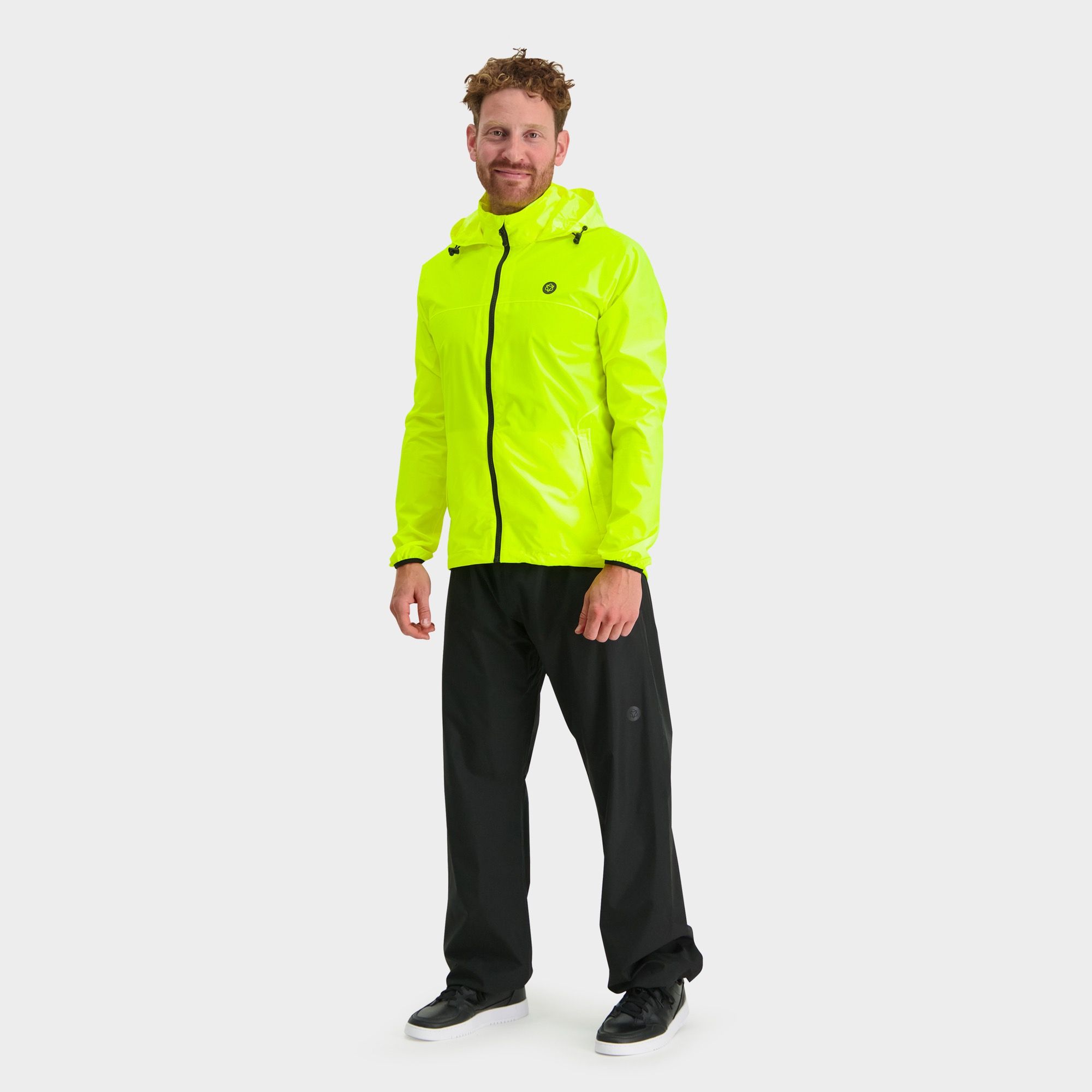 Reflektierend AGU GO Essential Regenanzug Herren und Damen Atmungsaktive Regenbekleidung von 100% Recycltem Polyster Regenkombi Fahrrad Unisex 