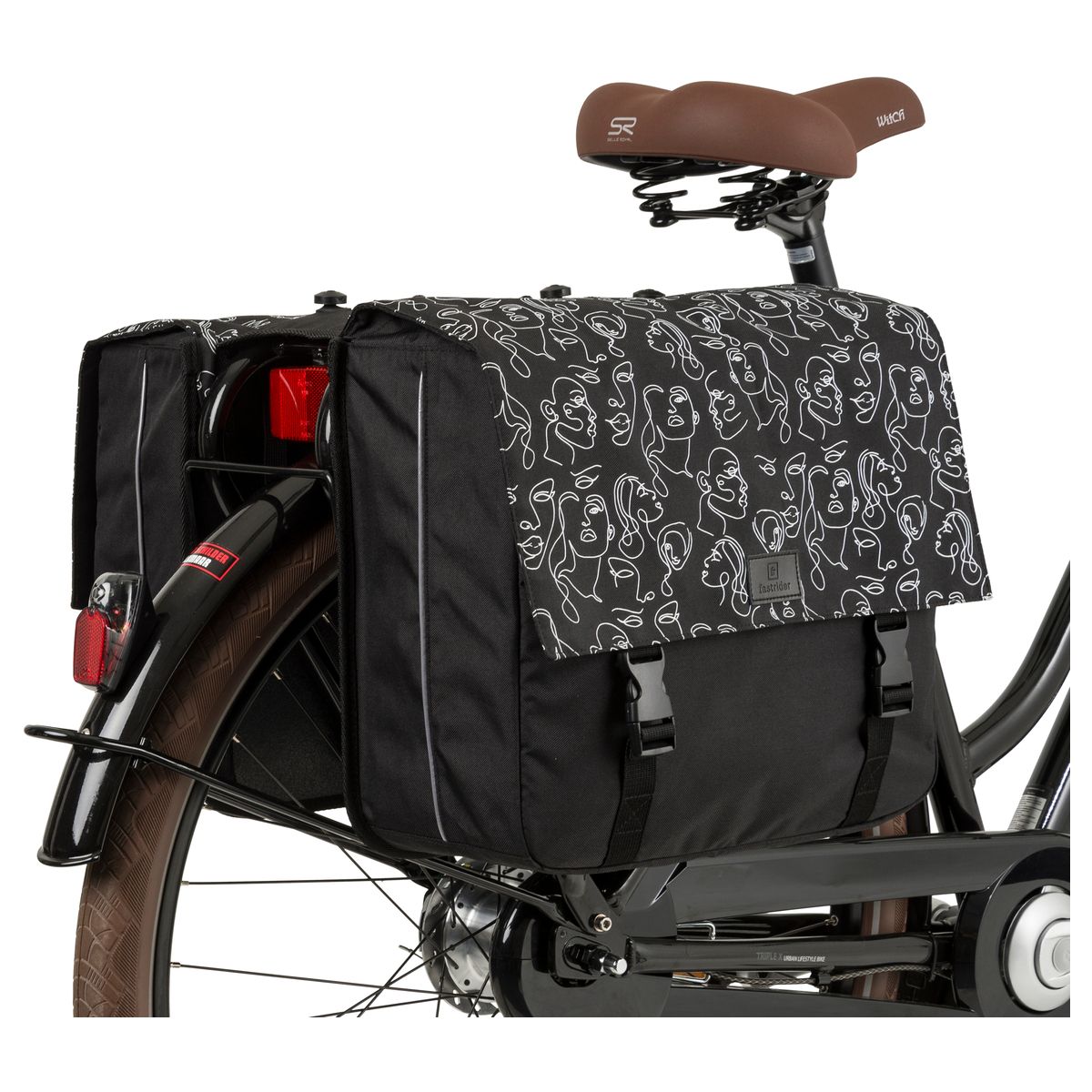 Fastrider Livia Double Bike Bag Trend fit example
