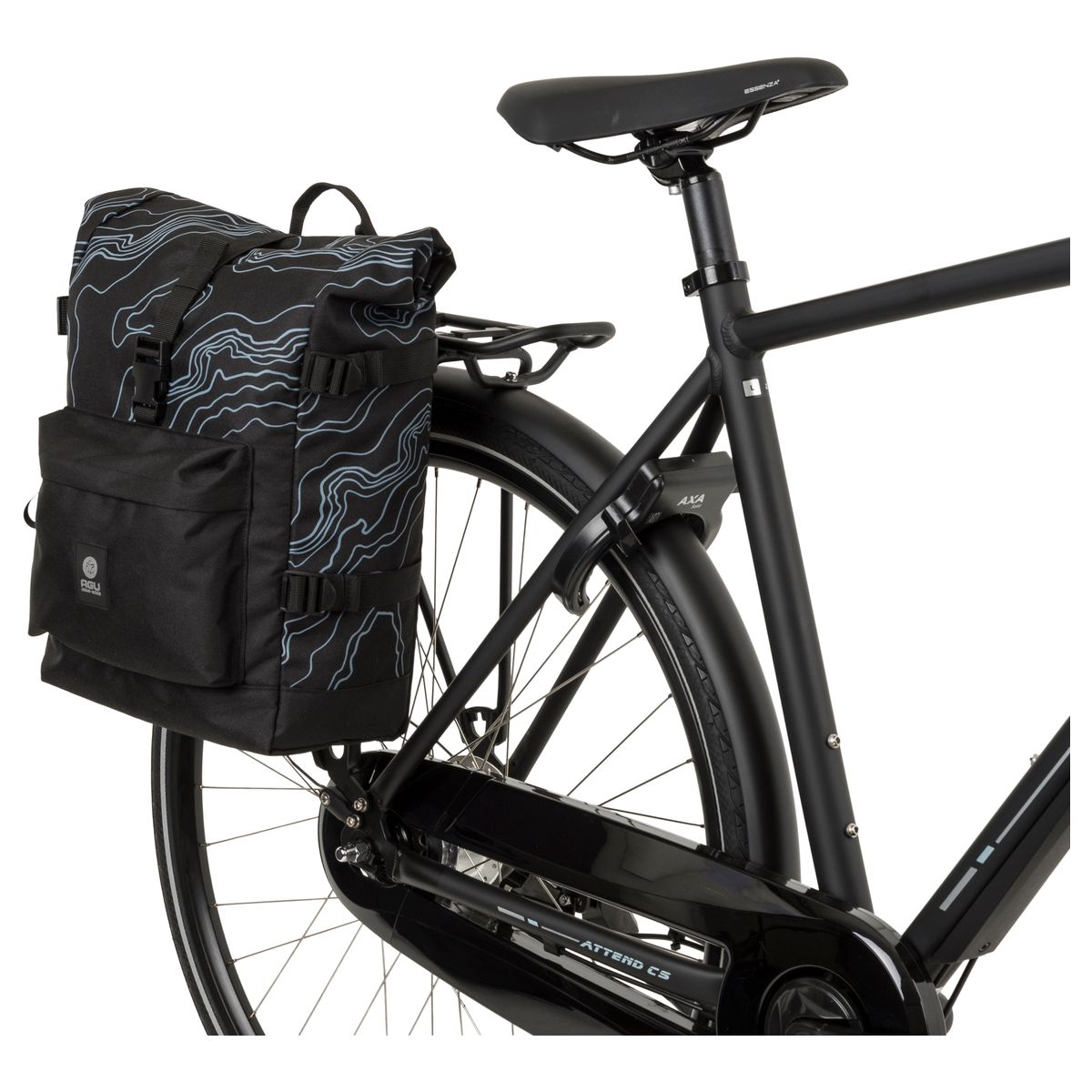 H2O Roll-Top Single Bike Bag II Urban fit example