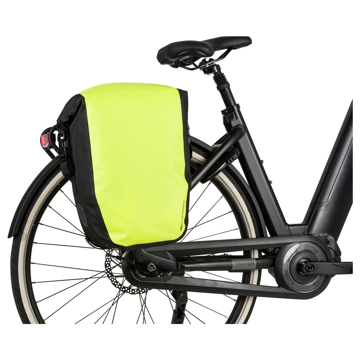 Clean Bolsa para bicicleta simple Shelter Medium Neon Yellow fit example