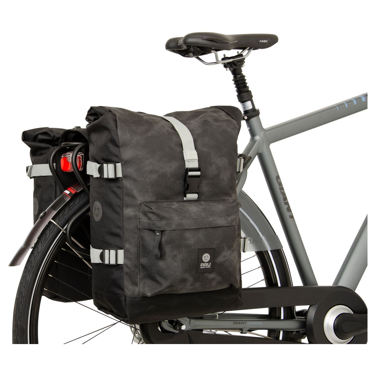 H2O Roll-Top II Sac Double vélo Urban fit example
