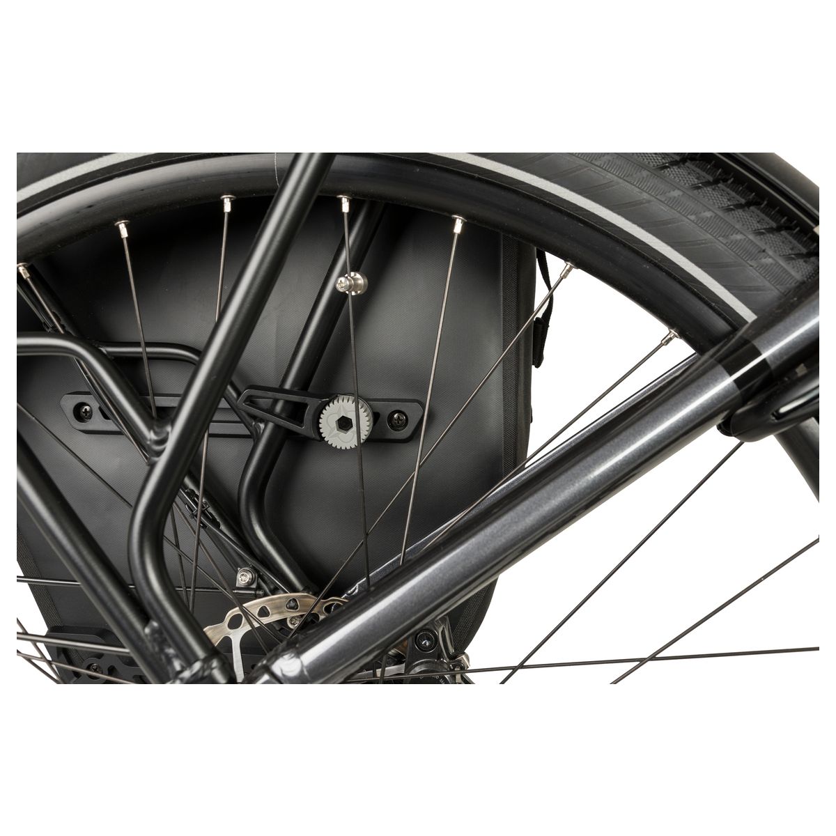 Clean Enkelt cykeltaske Shelter Click'nGo Large Reflective Mist fit example