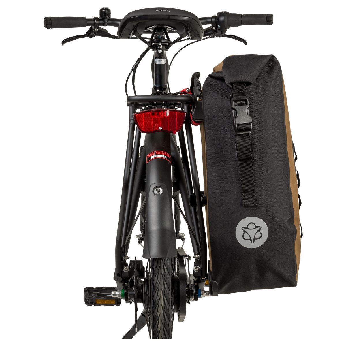 Tech Einzelne Fahrradtasche Shelter Large fit example