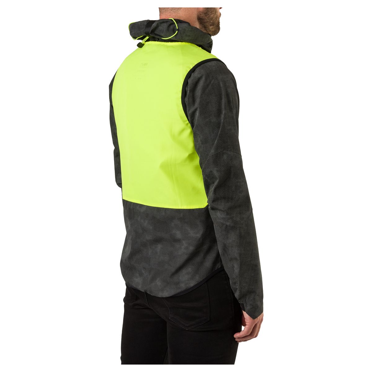 Compact Gilet Commuter Hi-vis & Reflection fit example