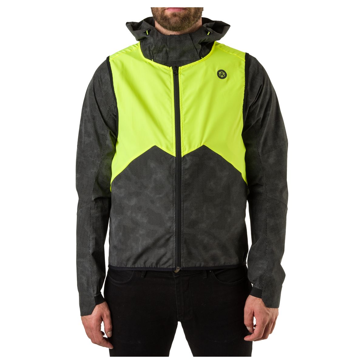 Compact Gilet Commuter Hi-vis & Reflection fit example