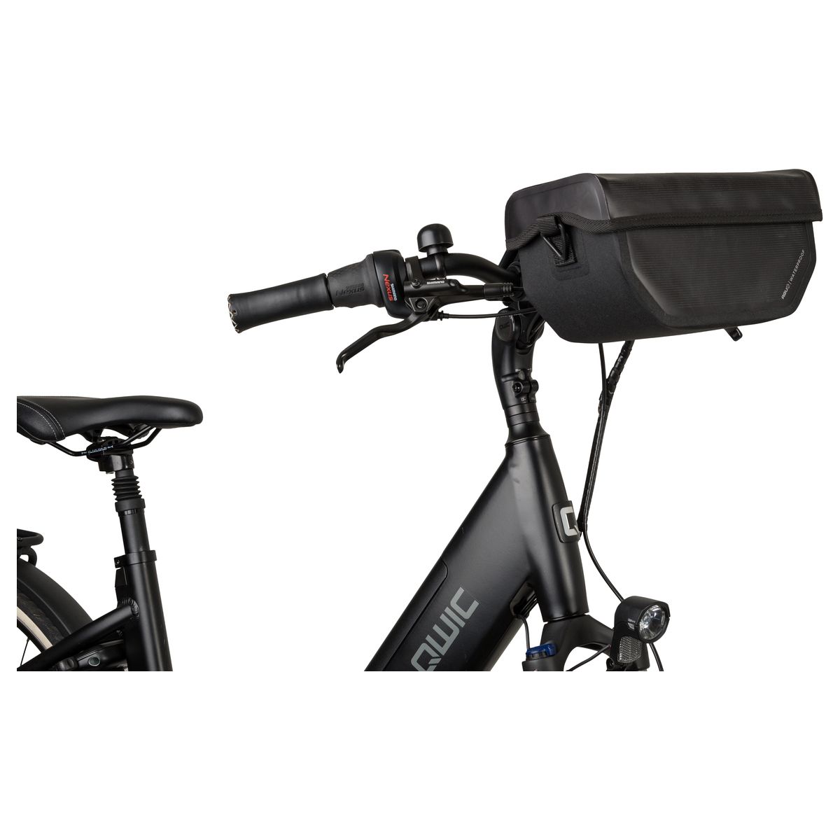 Clean Bolsa de manillar Shelter KLICKfix Medium Reflective Mist fit example